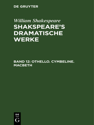 cover image of Othello. Cymbeline. Macbeth